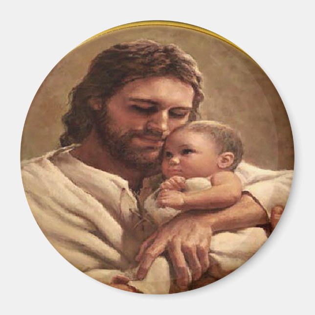 Jesus and child magnet (Front)