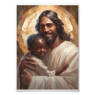 Jesus and Child Photo Print