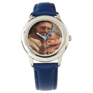 Jesus and child watch