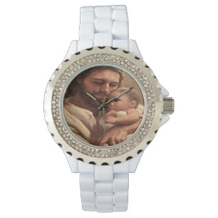 Jesus and child watch