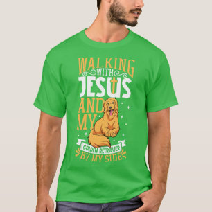 Jesus and dog Golden Retriever T-Shirt