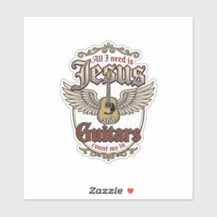 Jesus and Guitars Vintage Christian Guitar