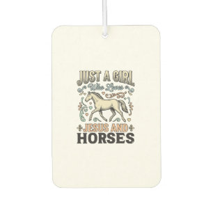 Jesus And Horses Girl Vintage Horse Faith Shirt De Air Freshener