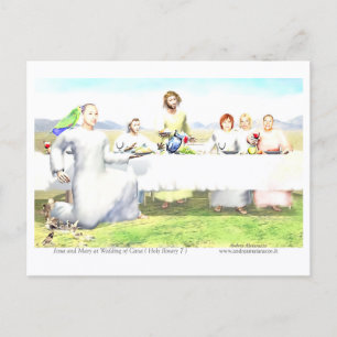 Jesus and Mary at Wedding of Cana Postcard