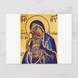 Jesus and Mary Mosaic Picture Postcard