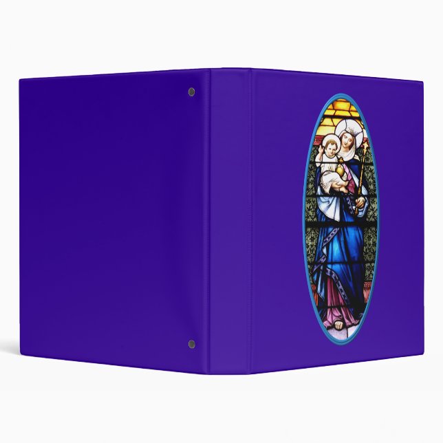Jesus and Mary stained glass window Binder (Background)