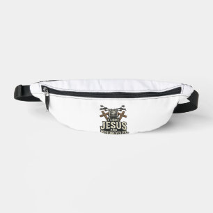 Jesus and Motorcycles Vintage Christian Biker Desi Fanny Pack