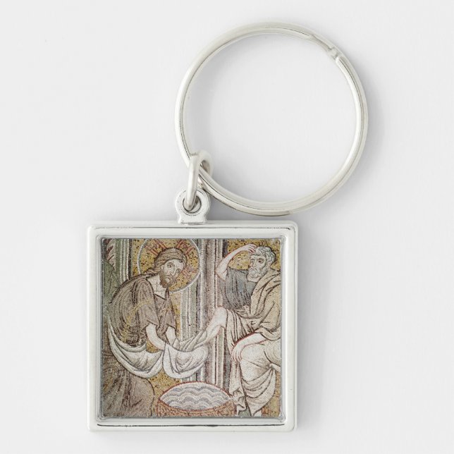 Jesus and St. Peter Keychain (Front)