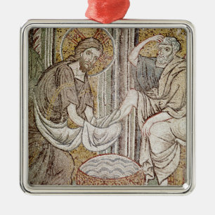 Jesus and St. Peter Metal Ornament