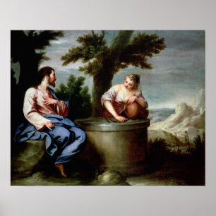 Jesus and the Samaritan Woman Poster