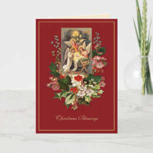 Jesus Angels Nativity Christmas Holiday Card