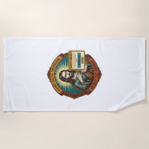 Jesus Annoying Accept Cookies Pop Up Internet Brow Beach Towel