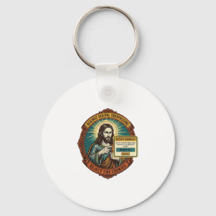 Jesus Annoying Accept Cookies Pop Up Internet Brow Keychain