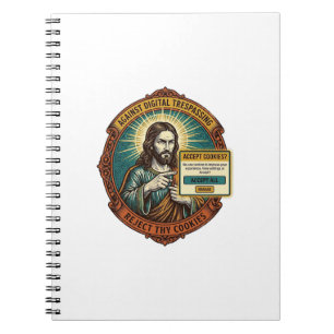 Jesus Annoying Accept Cookies Pop Up Internet Brow Notebook
