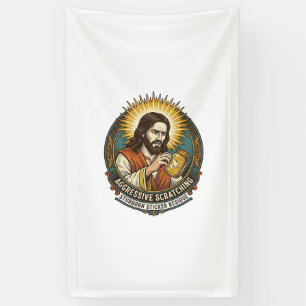 Jesus Annoying Peeling Sticker Paper Residue Shop Banner