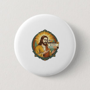 Jesus Annoying Software Update Pop Up Office Humou 2 Inch Round Button