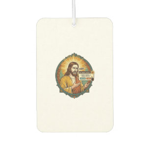 Jesus Annoying Software Update Pop Up Office Humou Air Freshener
