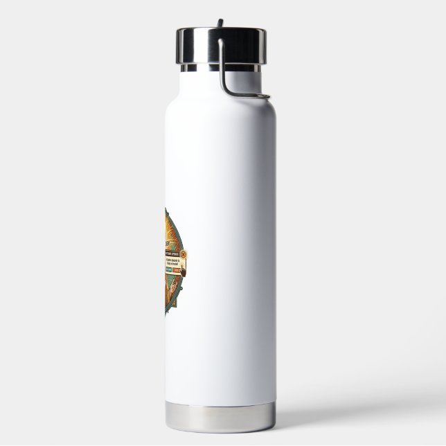 Jesus Annoying Software Update Pop Up Office Humou Water Bottle (Left)