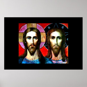 Jesus & Antichrist Nouveau Print