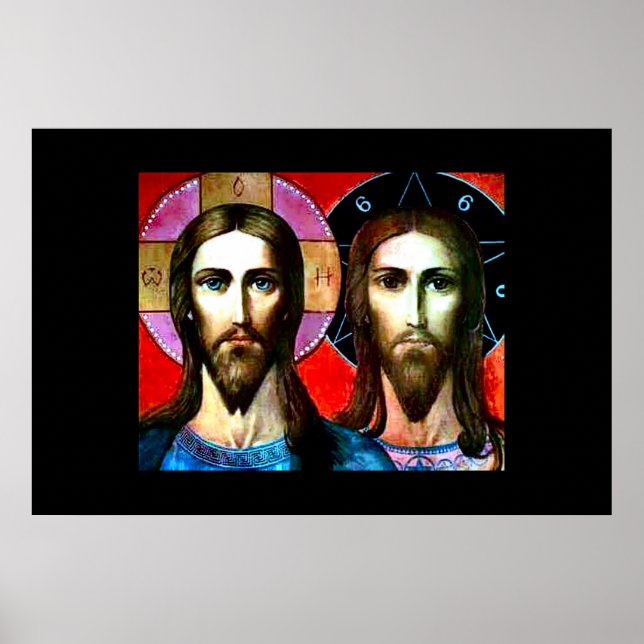 Jesus & Antichrist Nouveau Print (Front)