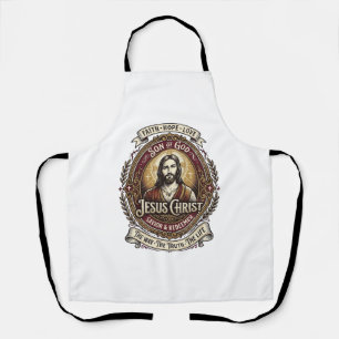 Jesus Antiques Heirloom Graphic Tee Christian Art_ Apron