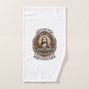 Jesus Antiques Heirloom Graphic Tee Christian Art_ Hand Towel