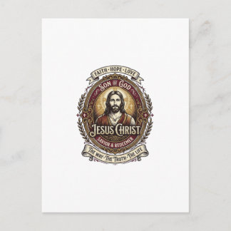 Jesus Antiques Heirloom Graphic Tee Christian Art_ Postcard
