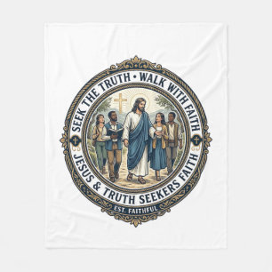 Jesus Apologetics Theology Nerd Shirt Faith Based  Fleece Blanket