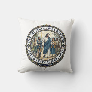Jesus Apologetics Theology Nerd Shirt Faith Based Throw Pillow