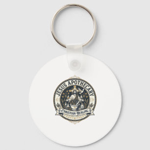 Jesus Apothecary Christian Healing Jesus Apothecar Keychain