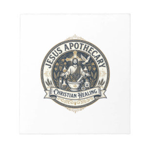 Jesus Apothecary Christian Healing Jesus Apothecar Notepad