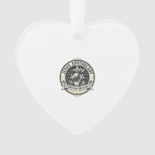 Jesus Apothecary Christian Healing Jesus Apothecar Ornament