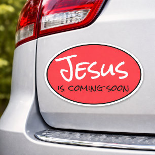 Jésus arrive bientôt Autocollant vinyle sur mesure