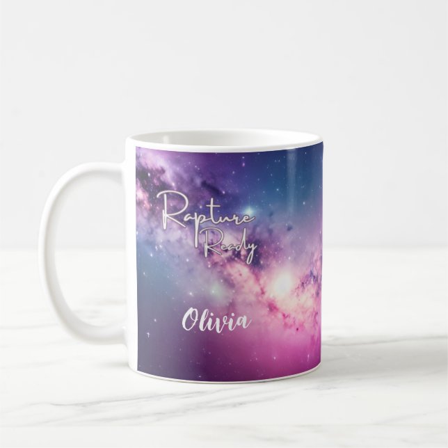 "Jésus arrive prêt pour la rapide" tasse de design (Gauche)