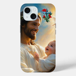 Jesus art iPhone 15 case