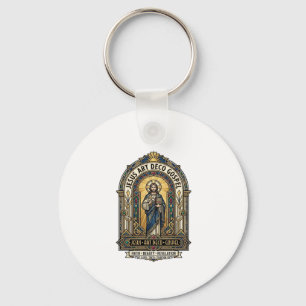 Jesus Art Deco Gospel Jesus Art Deco Christian Fai Keychain
