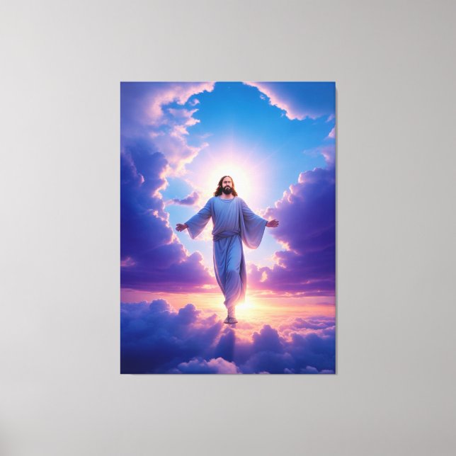 Jesus Art | God blessing Canvas Print (Front)