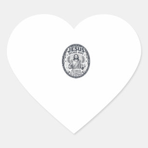 Jesus ASL Deaf Community Inclusion Shirt Christian Heart Sticker