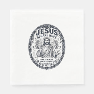 Jesus ASL Deaf Community Inclusion Shirt Christian Napkin