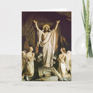 Jesus at Opening of Tomb Holiday Card