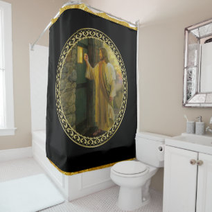 Jesus At Your Door in gold foil and black
