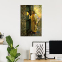 Jesus At Your Door Vintage poster