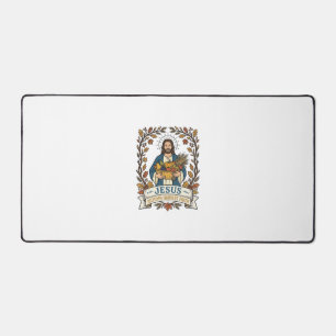 Jesus Autumn Harvest Faith Jesus Autumn Harvest Ch Desk Mat