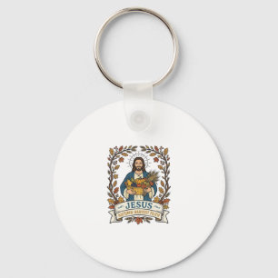 Jesus Autumn Harvest Faith Jesus Autumn Harvest Ch Keychain