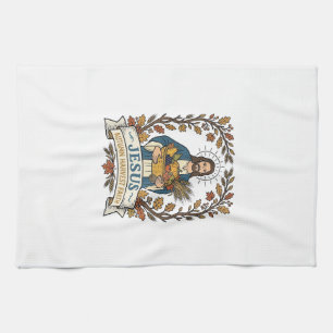 Jesus Autumn Harvest Faith Jesus Autumn Harvest Ch Kitchen Towel