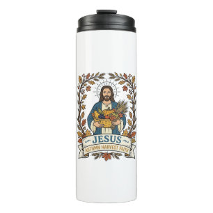 Jesus Autumn Harvest Faith Jesus Autumn Harvest Ch Thermal Tumbler
