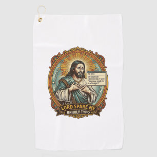 Jesus Bad Autocorrect Message Boss Embarrassing Wo Golf Towel