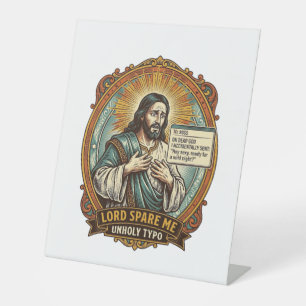 Jesus Bad Autocorrect Message Boss Embarrassing Wo Pedestal Sign