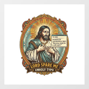 Jesus Bad Autocorrect Message Boss Embarrassing Wo Window Cling