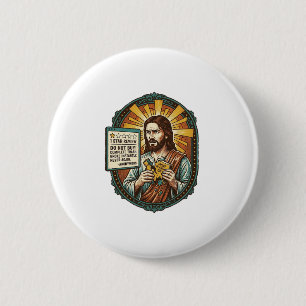 Jesus Bad Influencer Product Review Fail Social Me 2 Inch Round Button